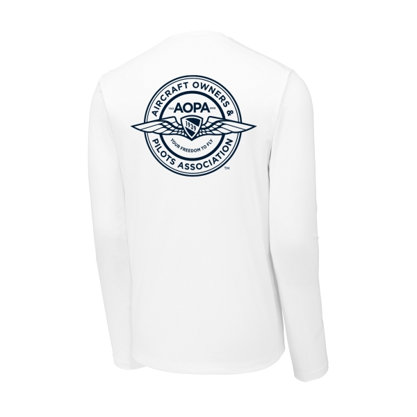 Men's AOPA SPF Long Sleeve Shirt - white
