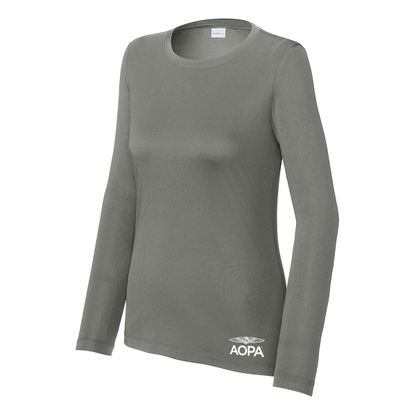 Women's AOPA SPF Long Sleeve Tshirt - Smoke Grey