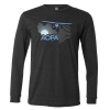 The AOPA High WIng Sunrise Long Sleeve Tshirt - Dark Heather Grey