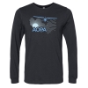 The AOPA High WIng Sunrise Long Sleeve Tshirt - Solid Black