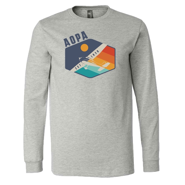 The AOPA 1939 Long Sleeve Tshirt - Athletic Heather