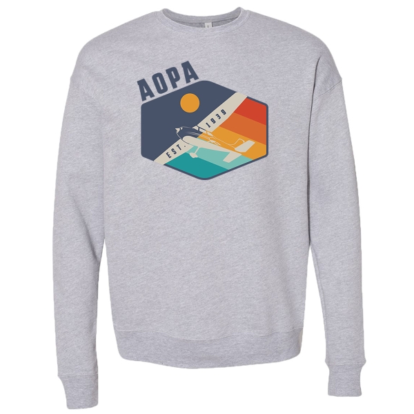 The AOPA 1939 Crew Sweatshirt - Athletic Heather