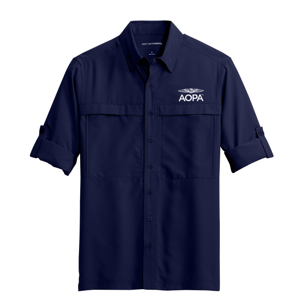 AOPA Long Sleeve Guide Shirt - True Navy