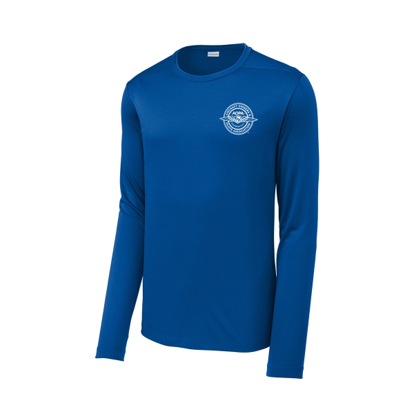 AOPA Men's SPF long sleeve shirt - True Royal