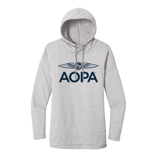 Women's AOPA FOB Hoodie with Wings Logo - Light Grey