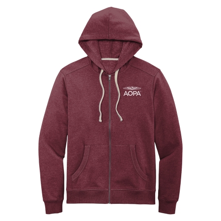 AOPA Men's Layover Hoodie - Maroon Heather