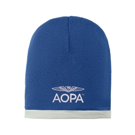 AOPA Pre-Flight Beanie - True Royal/Silver