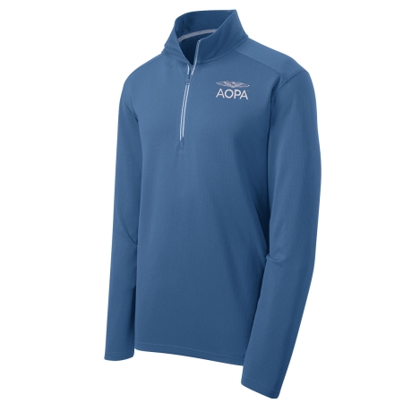 AOPA Men's Approach Quarter Zip - Dawn Blue