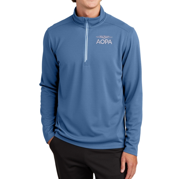 AOPA Men's Approach Quarter Zip - Dawn Blue