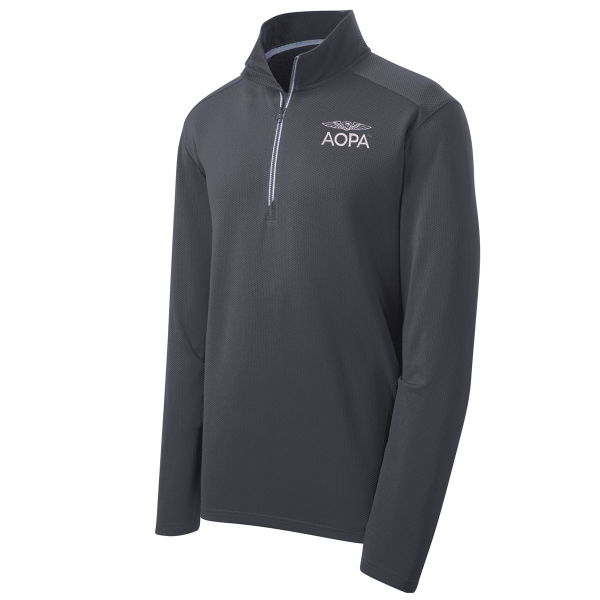 AOPA Men's Approach Quarter Zip - Iron Grey