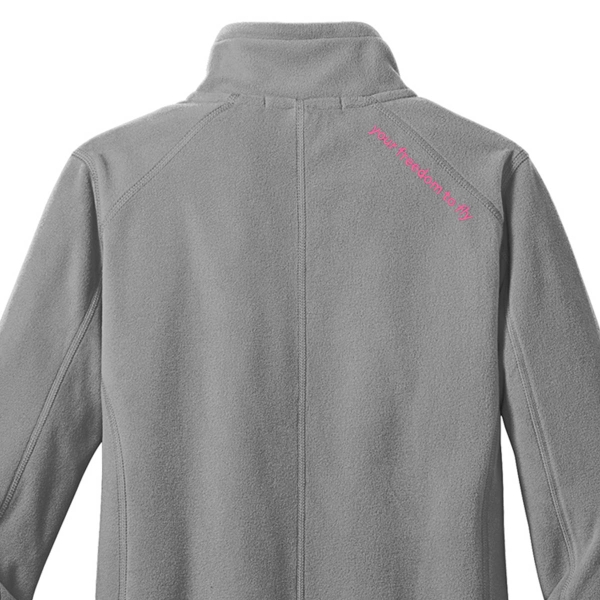 AOPA Women's Quarter Zip Summit Fleece Jacket - Pearl Grey