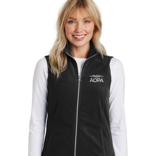Women's AOPA Flightline Vest - Pearl Black