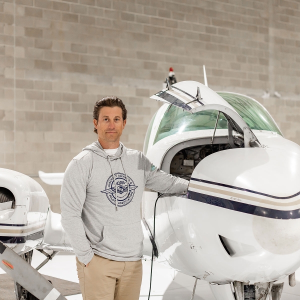 Men's AOPA FOB Hoodie with Badge Logo