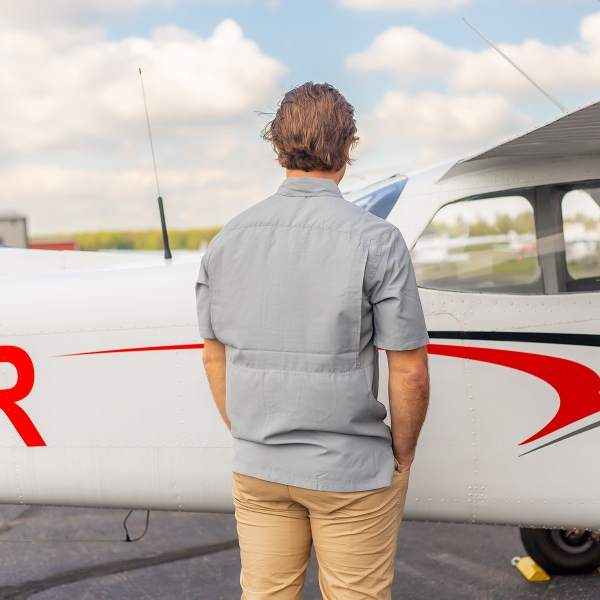 AOPA Short Sleeve Guide Shirt - Gusty Grey
