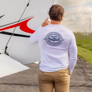 Men's AOPA SPF Long Sleeve Shirt - White