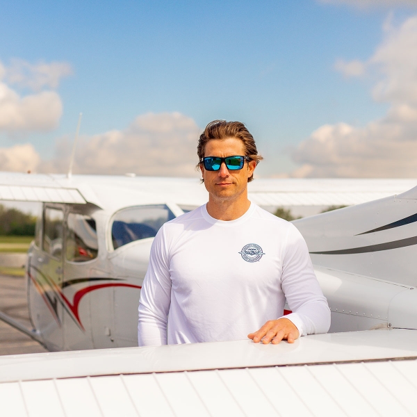 Men's AOPA SPF Long Sleeve Shirt - White