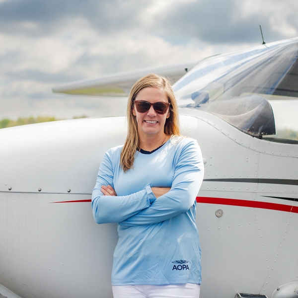Women's AOPA SPF Long Sleeve Shirt - Light Blue