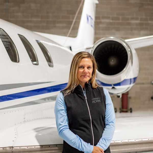 Women's AOPA Flightline Vest - Pearl Black