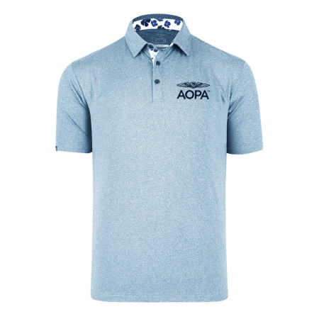 AOPA Swannies James Polo - Sky Heather