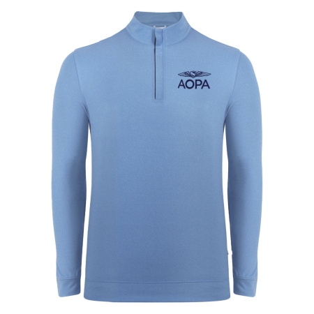 AOPA Swannies McKinnon 1/4 zip - Blue