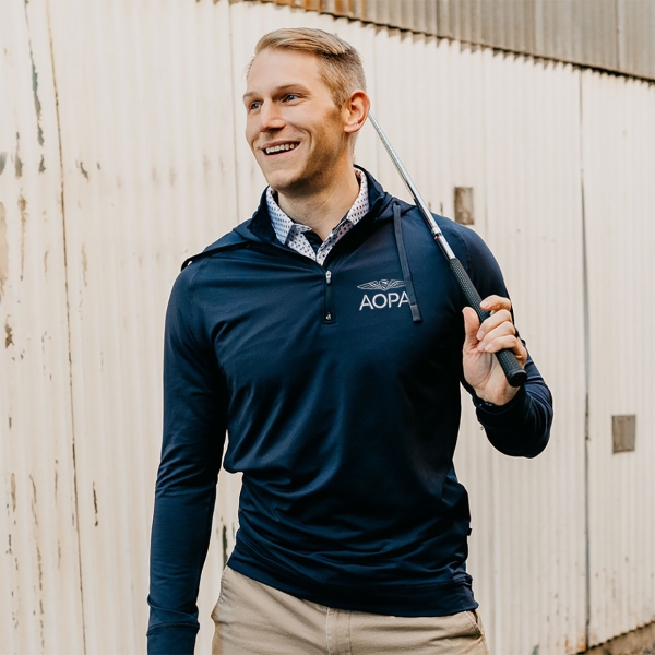 AOPA Swannies Vandyke Hoodie - Navy