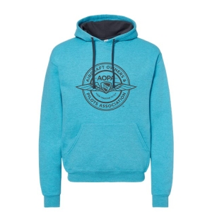 AOPA Traditional Hoodie - Caribbean Blue