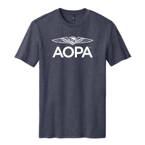 AOPA Classic Tshirt - Heathered Navy
