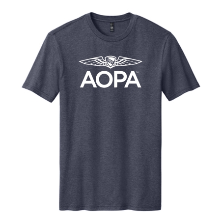 AOPA Classic Tshirt - Heathered Navy