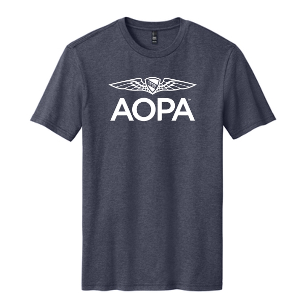 AOPA Classic Tshirt - Heathered Navy