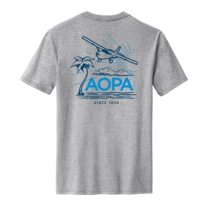 AOPA Tropical Tshirt - back