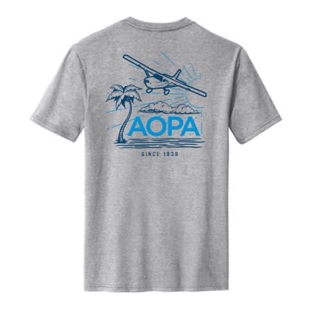 AOPA Tropical Tshirt - back