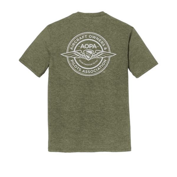 AOPA Traditional Tshirt - military green