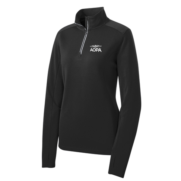 AOPA Women's Approach Quarter Zip - Black
