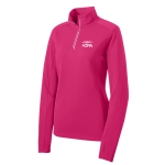 AOPA Women's Approach Quarter Zip - Raspberry Pink