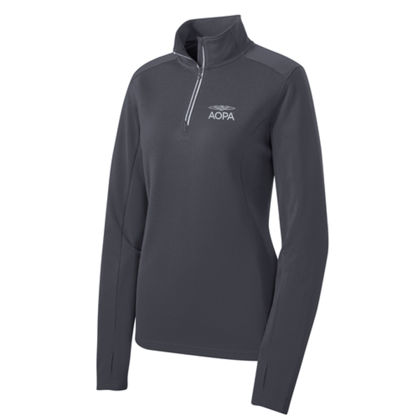 AOPA Women's Approach 1/4 Zip - Iron Gray