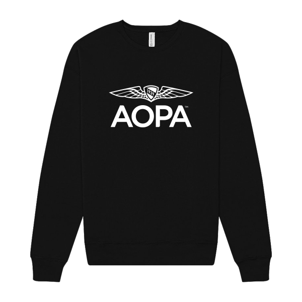 AOPA Crewneck Sweatshirt - Black