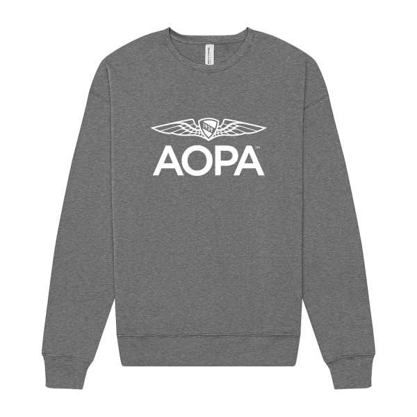 AOPA Crewneck Sweatshirt - Deep Heather