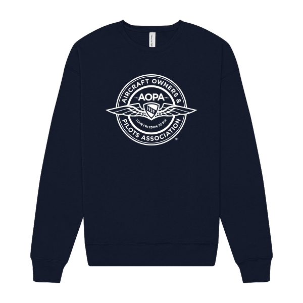 AOPA Crewneck Sweatshirt - Navy