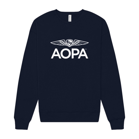 AOPA Crewneck Sweatshirt - Navy