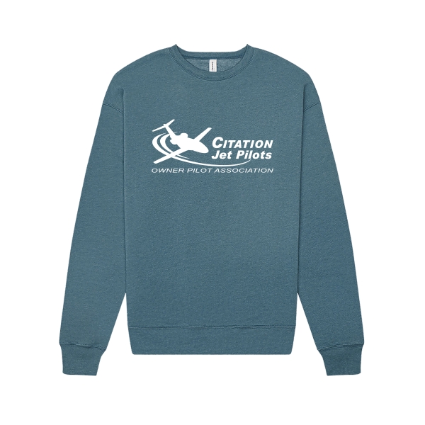 Citation Jet Pilots Crew Sweatshirt - Heather Deep Teal