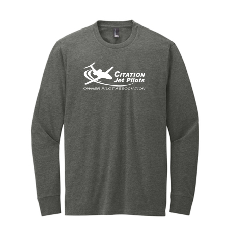 Citation Jet Pilots Long Sleeve T-shirt - heathered charcoal