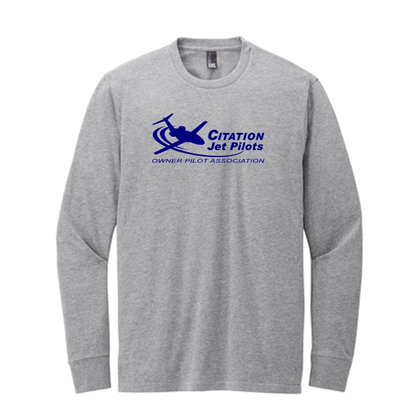 Citation Jet Pilots Long Sleeve T-shirt - light heather gray