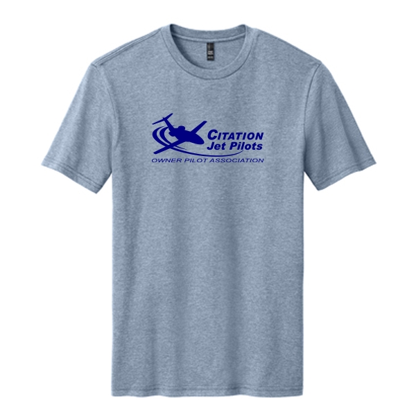 Citation Jet Pilots Short Sleeve Tshirt - flint blue heather
