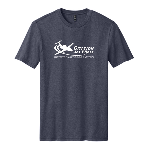 Citation Jet Pilots Short Sleeve Tshirt - heathered navy