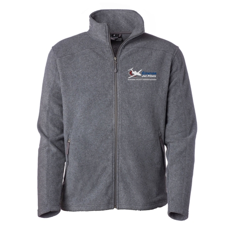 Citation Jet Pilots Base Fleece Jacket - Heather Gray