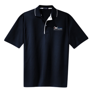 Citation Jet Pilots Men's PIC polo - Navy/White