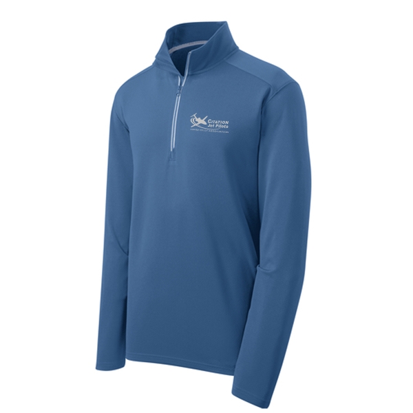 Citation Jet Pilots Men's Approach Quarter Zip - Dawn Blue