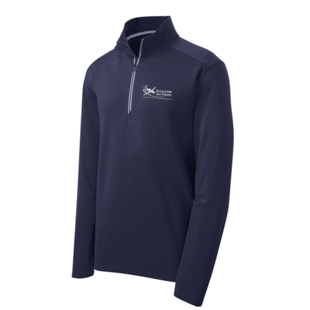 Citation Jet Pilots Men's Approach Quarter Zip - True Navy