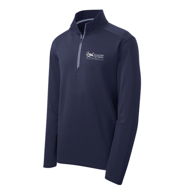 Citation Jet Pilots Men's Approach Quarter Zip - True Navy