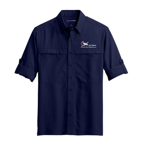 Citation Jet Pilots Long Sleeve Guide Shirt - True Navy